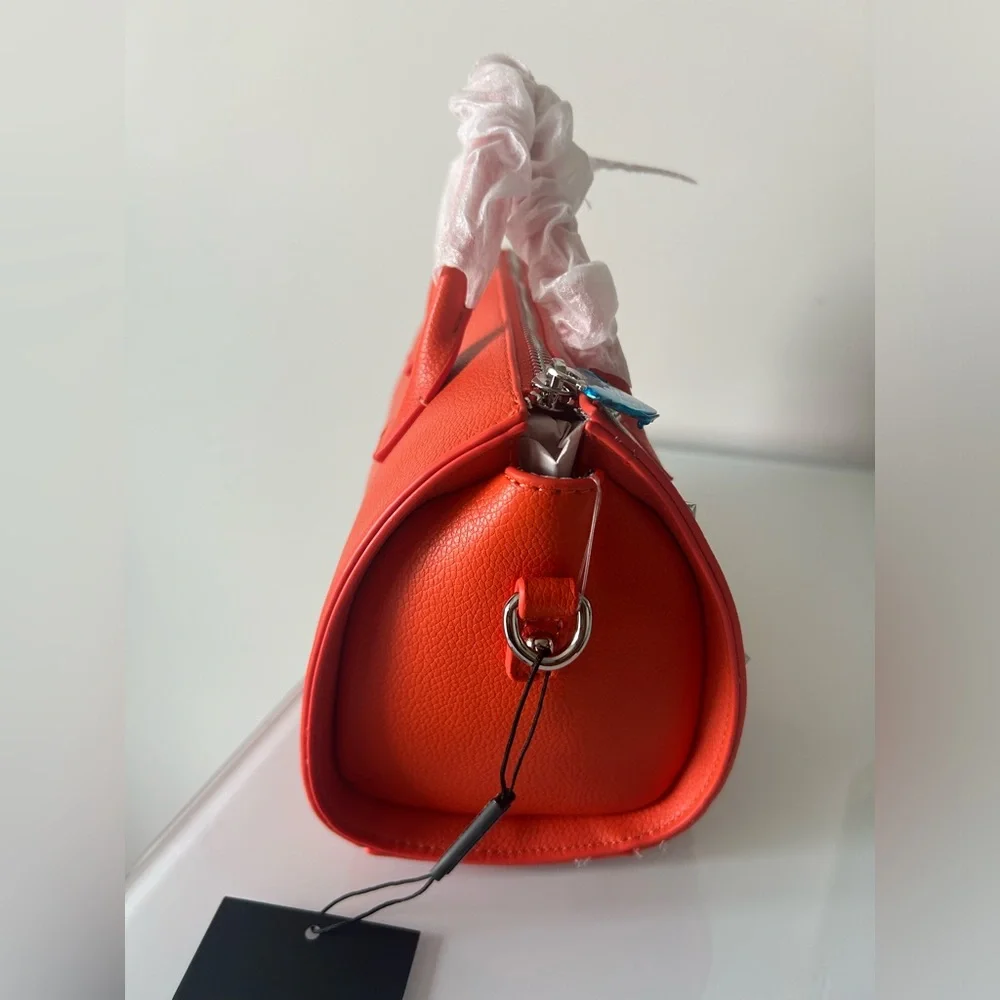 Juicy Couture UK Orange Leather silver stud Satchel Bag